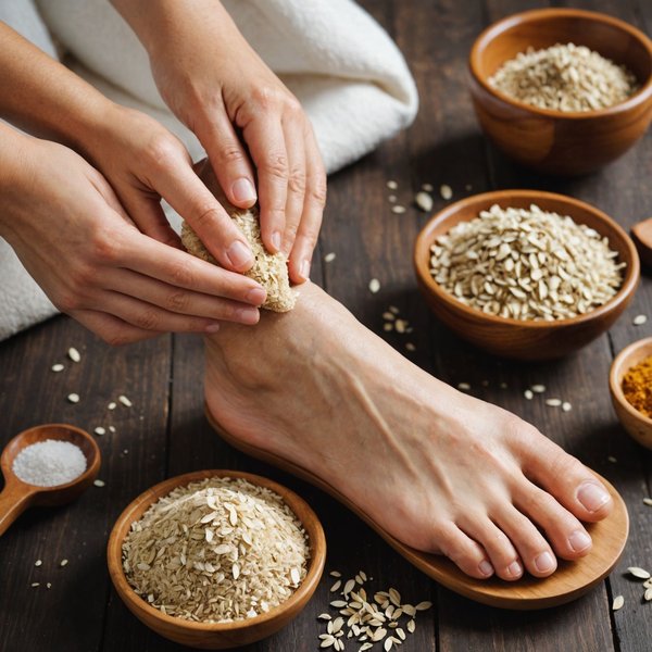 Comment réaliser un soin exfoliant pour les pieds avec des ingrédients naturels?