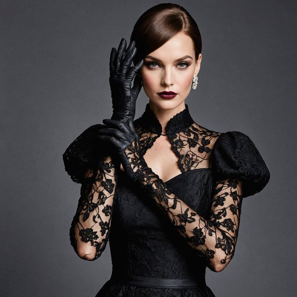 Quels conseils pour assortir des gants en dentelle avec des tenues de soirée glamours?